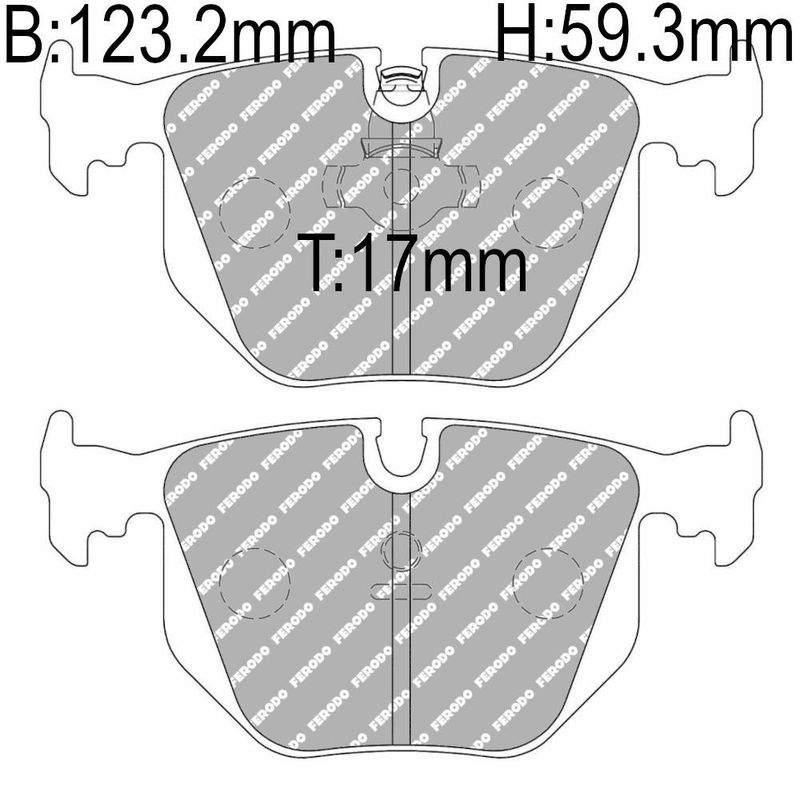 Bremseklosser, bak, BMW, M3, M5, Land Rover, FCP1483