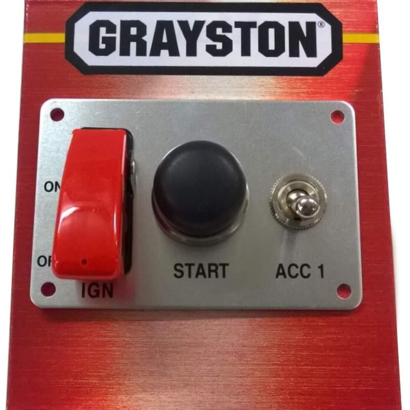 Bryterpanel med push-button og 1 bryter. GE344-1