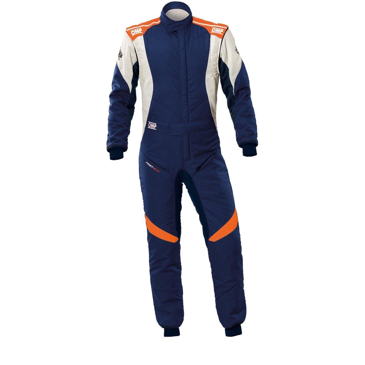 OMP FIRST EVO, Kjøredress, marineblå, orange. IA0-1874-A01-249-