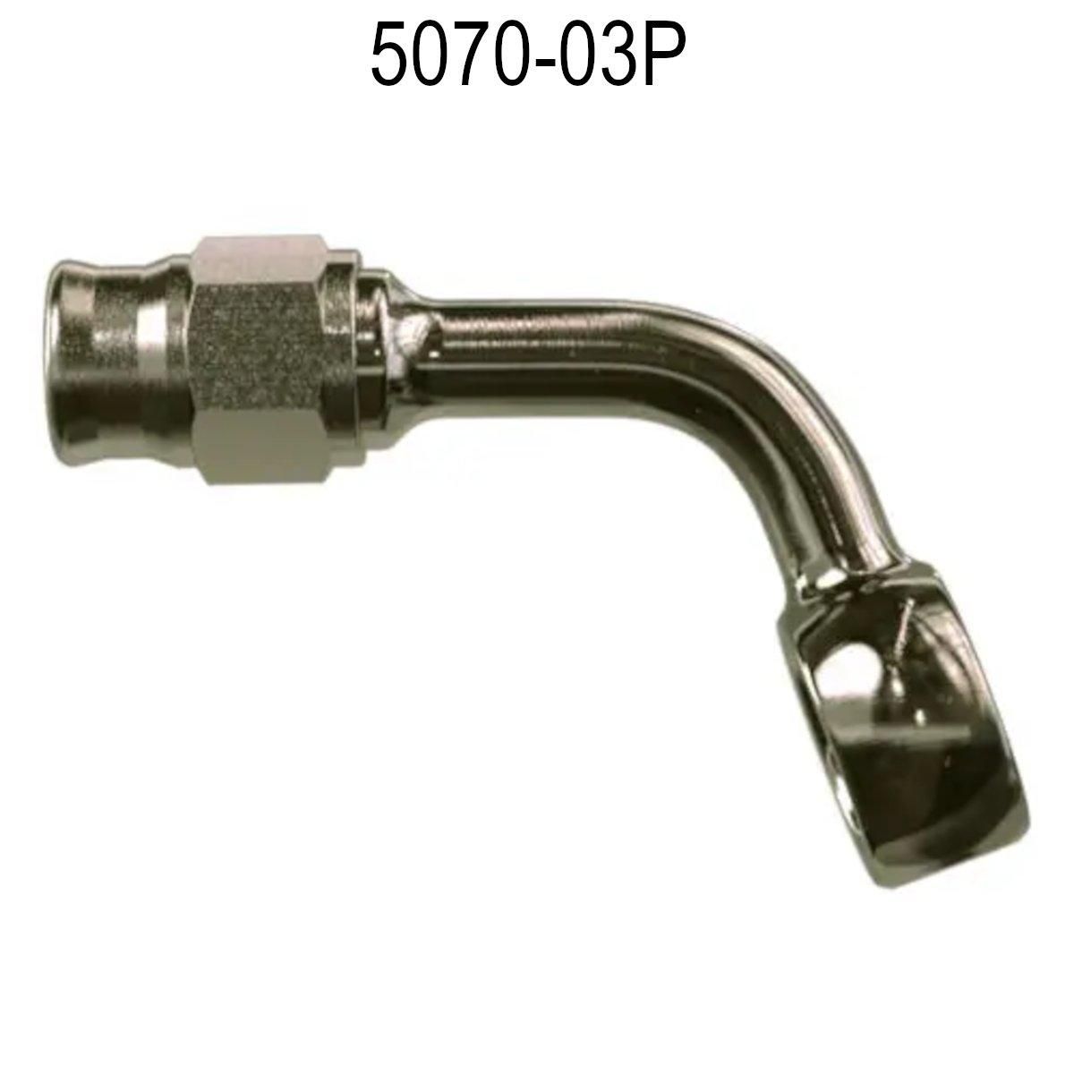 Goodridge fitting -3, banjo m/70' bøy lang. G5070-03P
