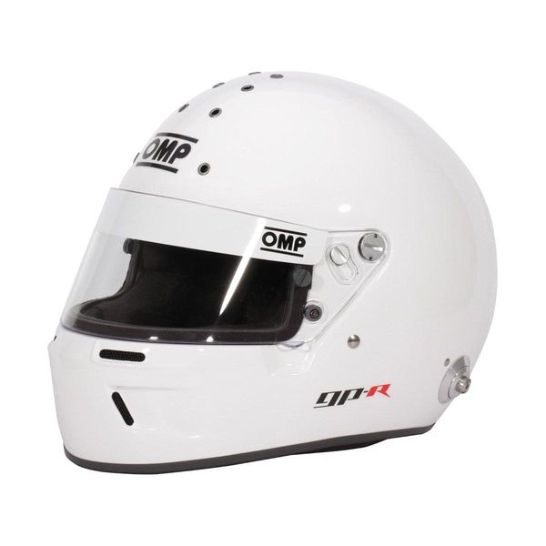 Hovedbilde OMP GP-R helhjelm, hvit m/Hans. FIA 8859-2015. OSC0-0799-B01