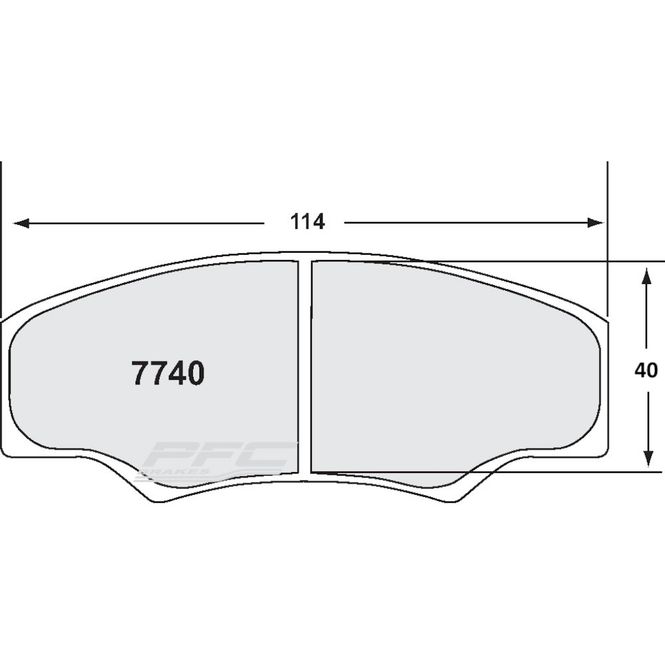Hovedbilde Bremseklosser, Racing, MDB1200, Carbon Metallic