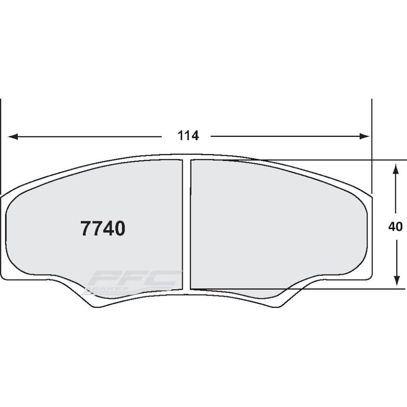 Bremseklosser, Racing, MDB1200, Carbon Metallic