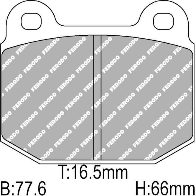 Hovedbilde Bremseklosser, Opel Ascona B, Ferodo racing DS2500