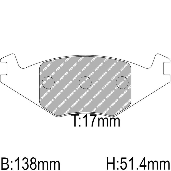 Hovedbilde Bremseklosser, Seat Ibiza, VW Golf, Polo. Foran. DS2500