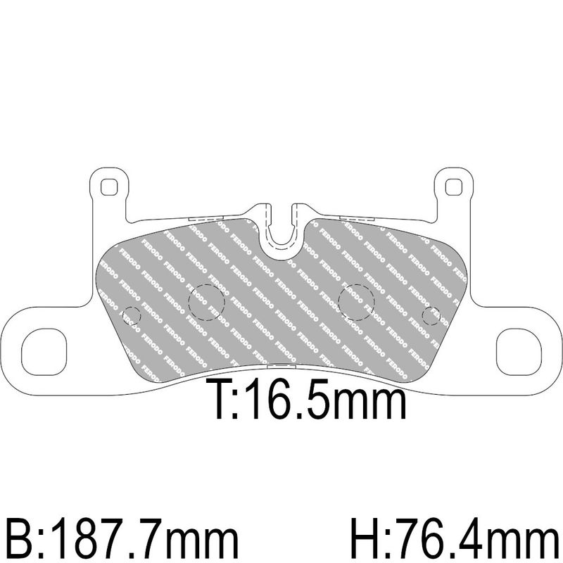 Bremseklosser, Bak, Porsche Macan, Cayenne, 991, DS2500. FCP4424