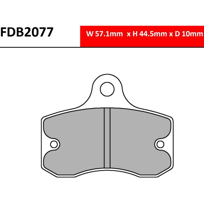 Hovedbilde Bremseklosser, FDB2077KA, Trulli, Tony kart