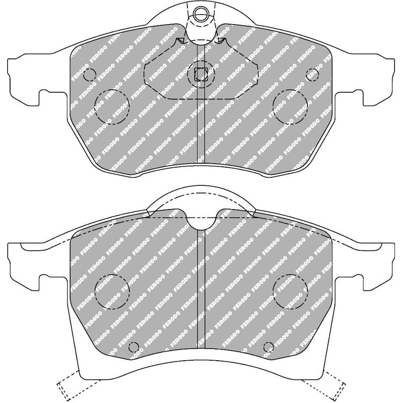 Bremseklosser, Opel Astra G, Front, Ferodo racing DS Performance