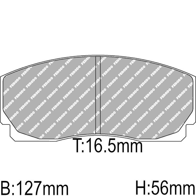 Hovedbilde Bremseklosser, Racing,  AP / MDB1201, Ferodo racing DS2500
