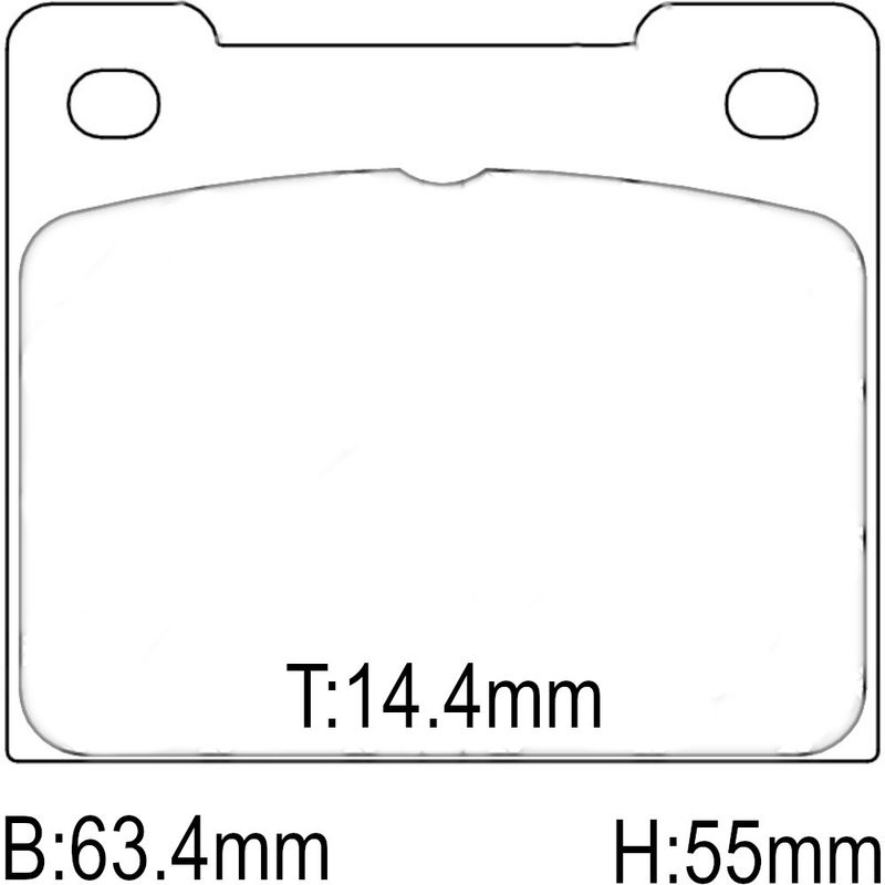 Bremseklosser, Volvo 240 Girling, B, FCP809, Mintex 1144