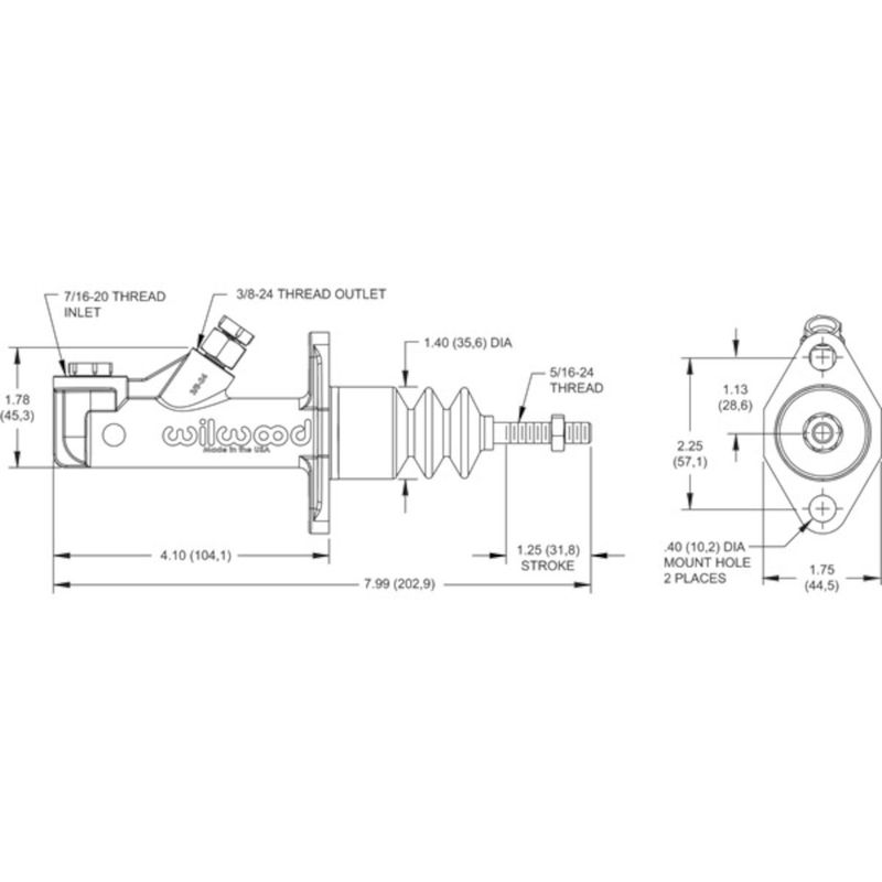 Wilwood mastercylinder 0.75'', RSZ-260-15819