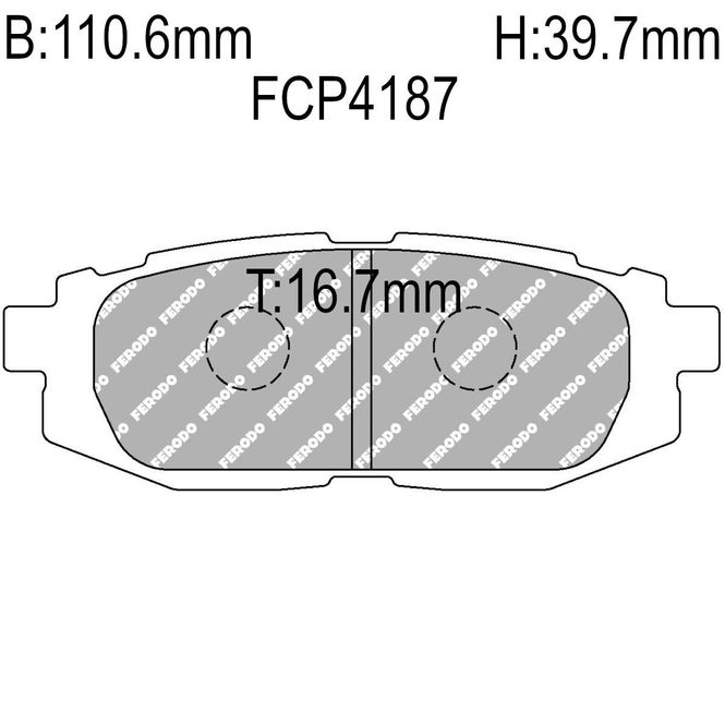 Hovedbilde Bremseklosser, Bak, BRZ, Legacy, GT-86, GR-86. FCP4187-