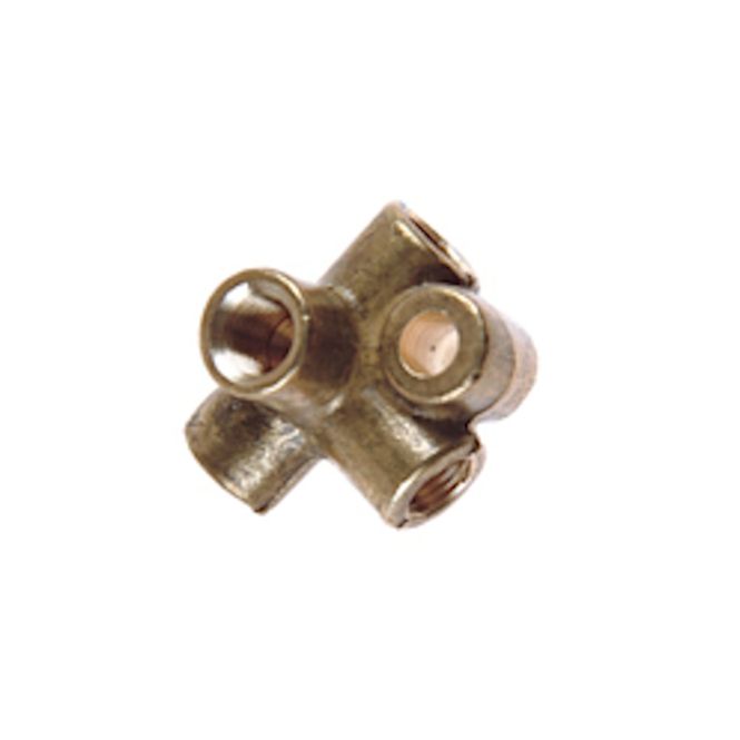 Hovedbilde Goodridge fitting -3 MM, Kryss, hunn/hunn/hunn/hunn, messing