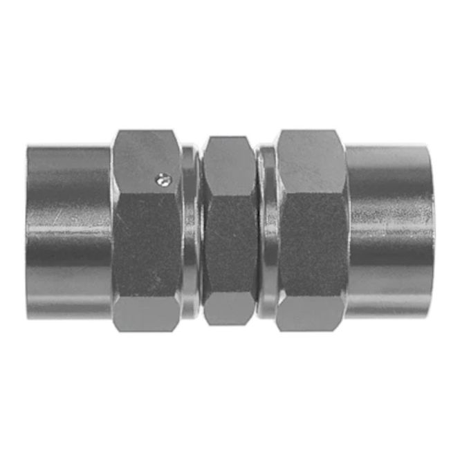 Hovedbilde Goodridge fitting -3 UNF, hunn/hunn kopling m/swivel, rustf.