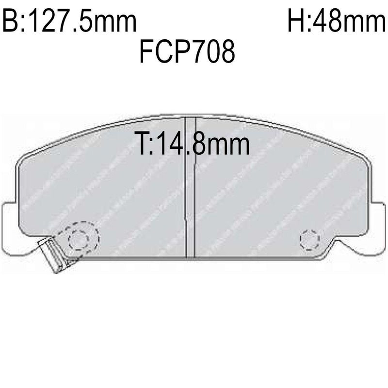 Bremseklosser, Foran, Honda Civic, Shuttle, -abs, DS2500, FCP708