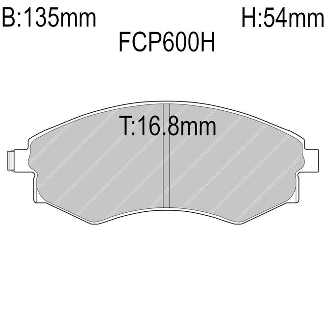 Hovedbilde Bremsekloss, Foran, Hyundai Coupe, Nissan 200SX, DS2500. FCP600H