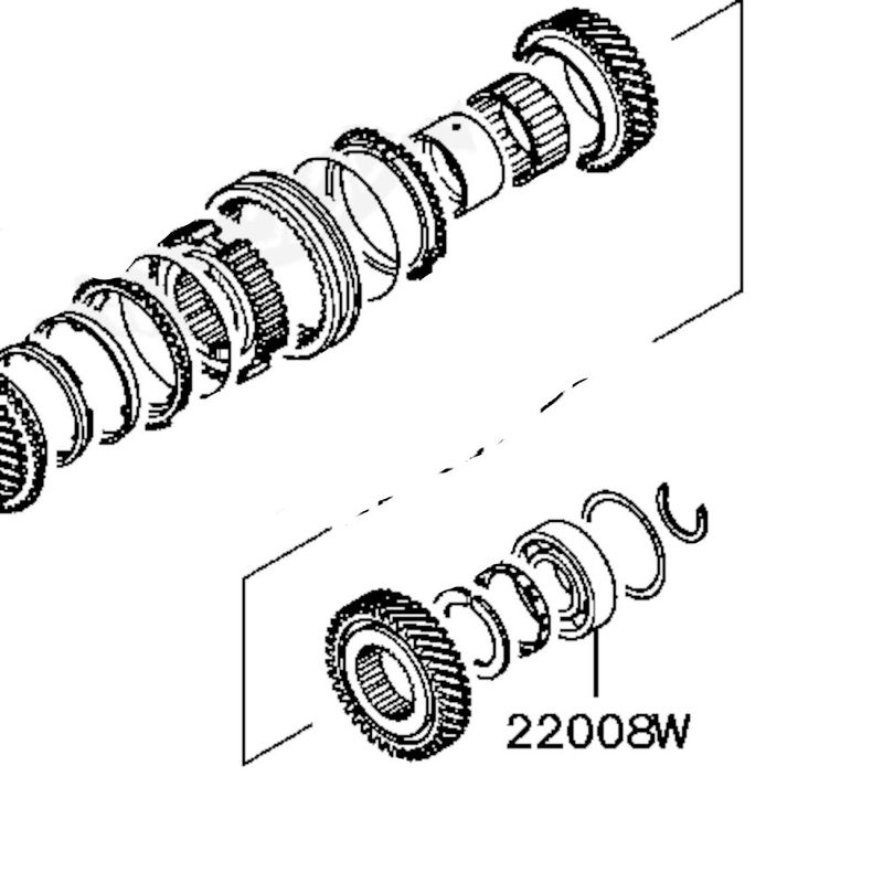 Lager, inng. aksel, gearkasse, E4+E5+E6
