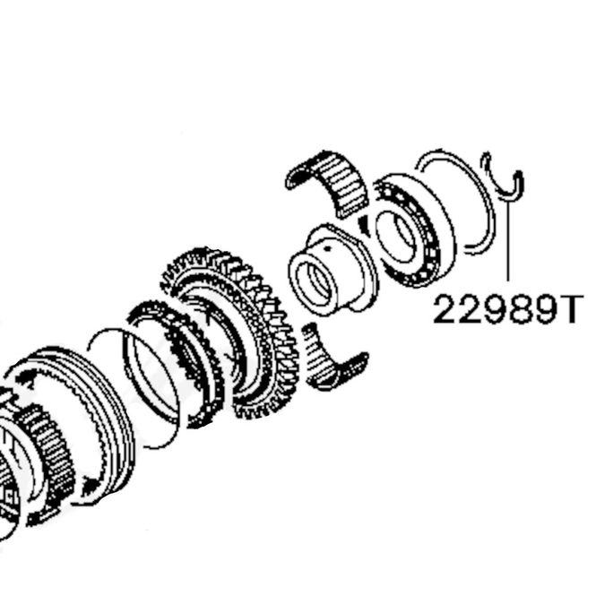 Hovedbilde Snap ring, gearkasse power train, (1.36) E4+E5+E6