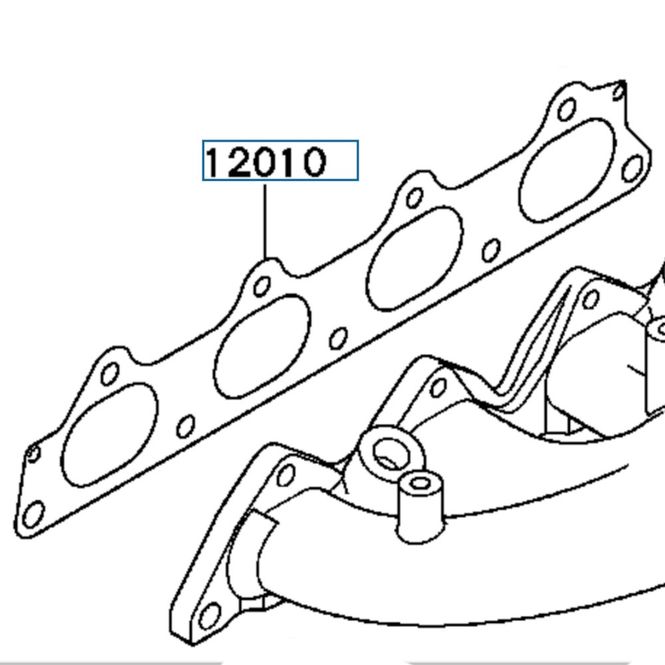 Hovedbilde Pakning, eksosmanifold, Evo 4-9, MR323654 (12010)