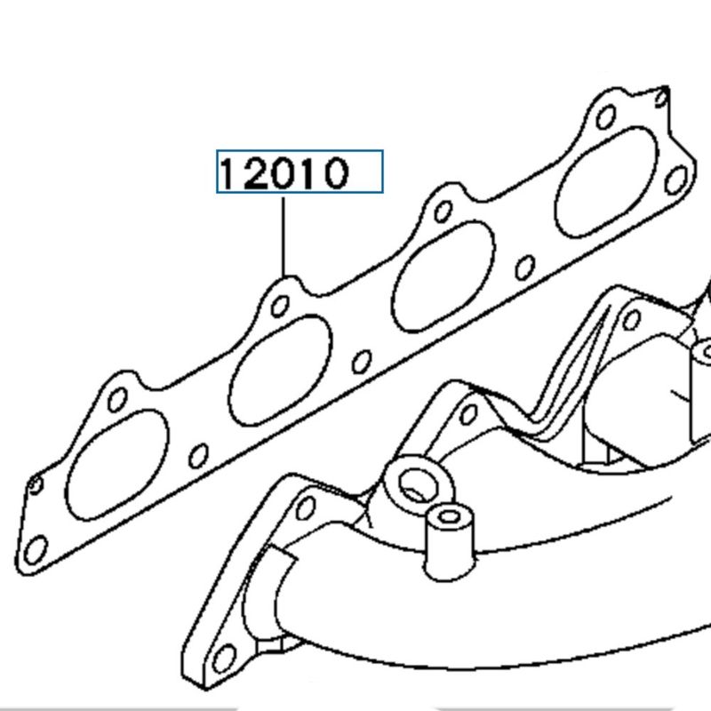 Pakning, eksosmanifold, Evo 4-9, MR323654 (12010)