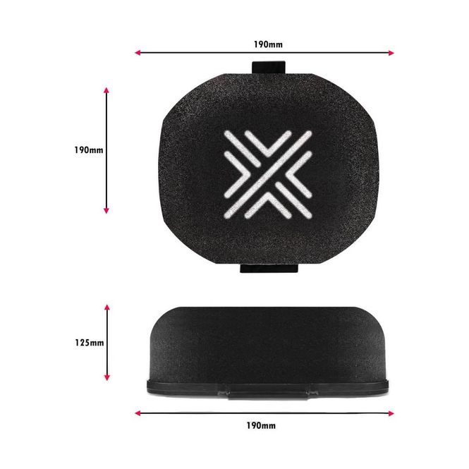 Hovedbilde Luftfilter Pipercross 100mm innvendig høyde. Domed. C304D