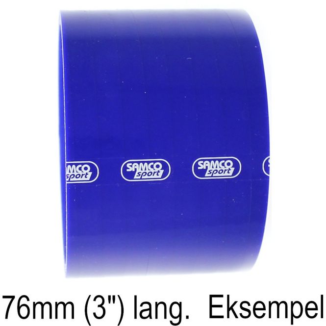 Hovedbilde Samco slange, 76mm lang,  60mm dia., blå
