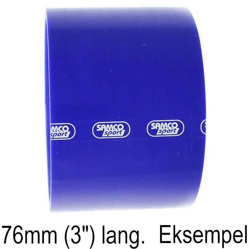 Samco slange, 76mm lang,  70mm dia., blå