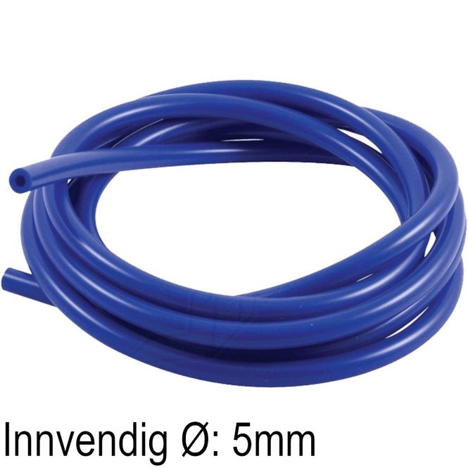 Hovedbilde Samco slange, vakum, blå 3m lang x 5mm dia, 2.5mm tykk vegg