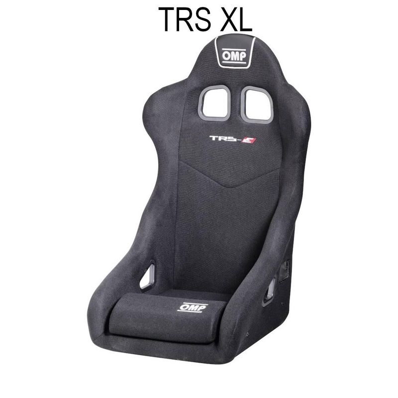 Stol, OMP TRS-E XL, svart, stålrør, FIA, HA0-0781-B01-XL