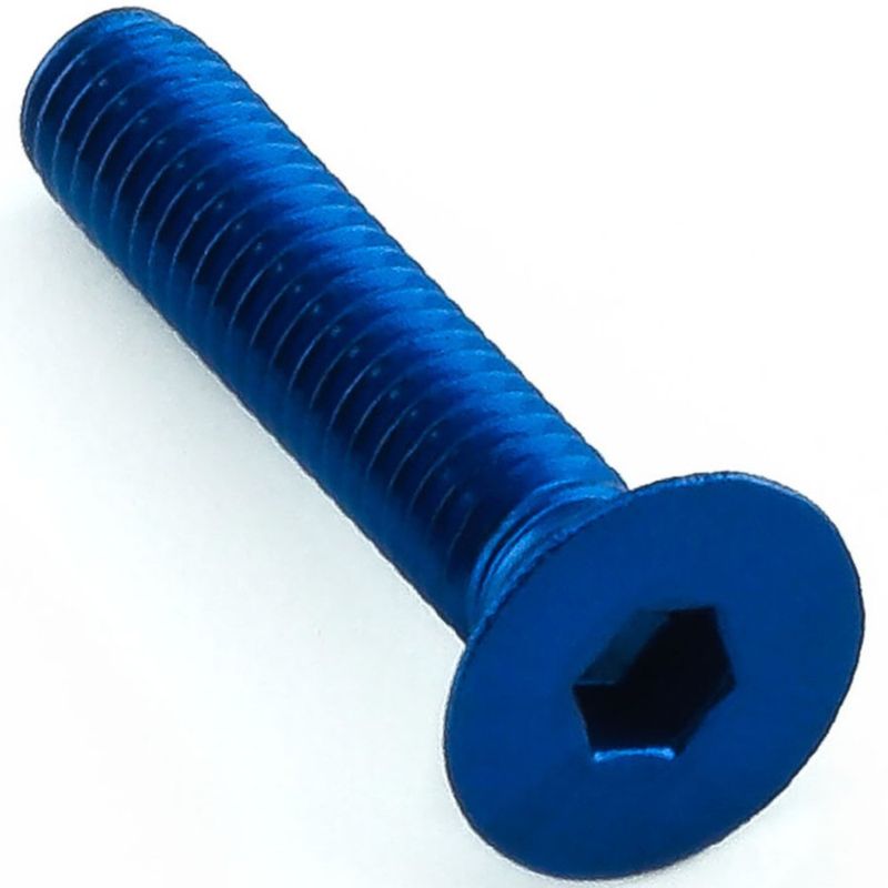 Bolt, Alu, M4x20mm, Forsenket hode. umbraco, Blå