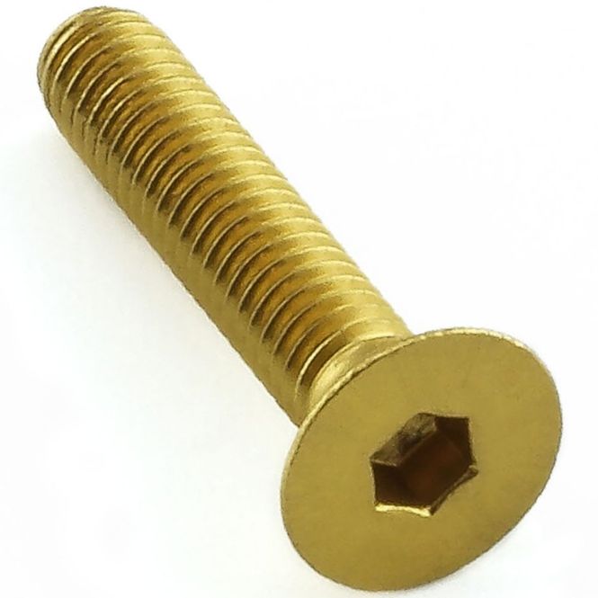 Hovedbilde Bolt, Alu, M4x20mm, Forsenket hode. umbraco, Gull