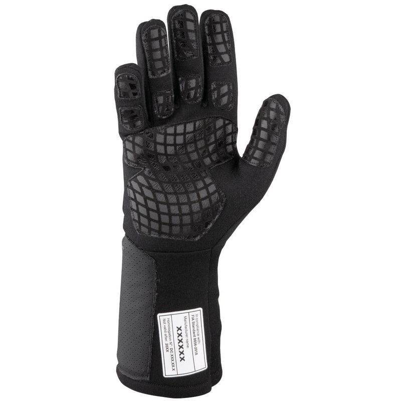 OMP Pro-mech Evo hansker i svart. FIA 8858-2018. OIB0-0758-B01-