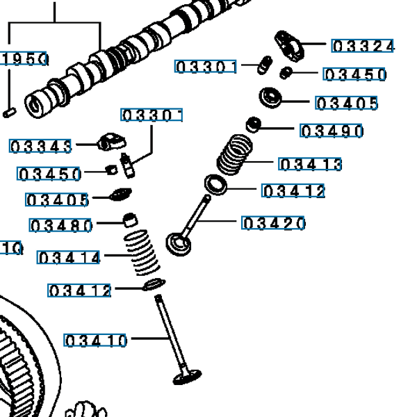 Hovedbilde Ventil, innsug, Evo 4-9, MD127840 (03410)
