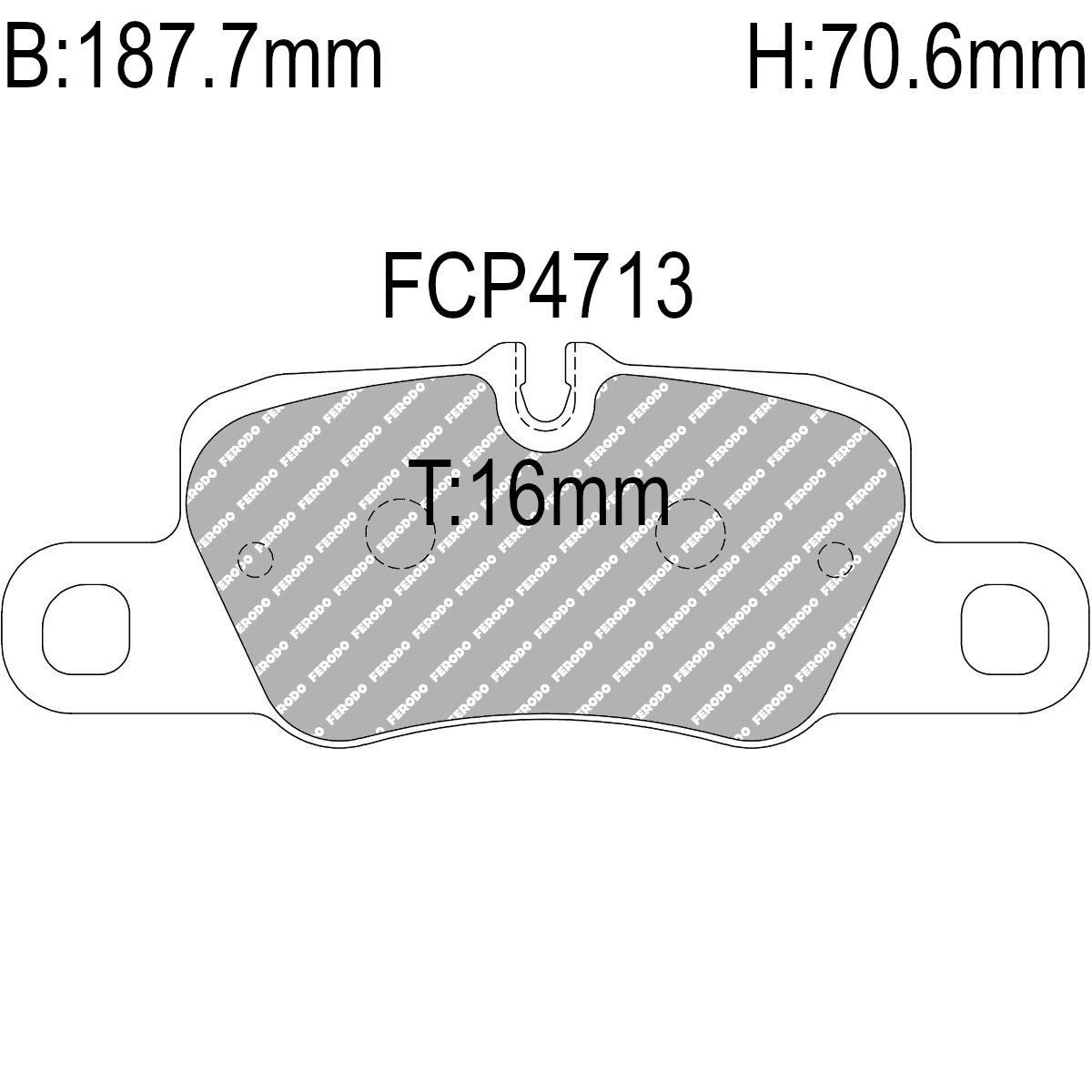 Bremseklosser, bak, Porsche 911, flere belegg, FCP4713