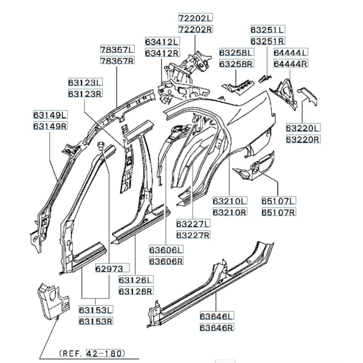 A-stolpe, venstre, Evo 4-6 (63153L), MR241806