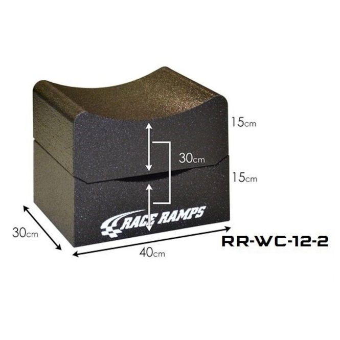Hovedbilde Race Ramps hjulkrybber, set m/4 stk, 30cm høy, RR-WC-12-2