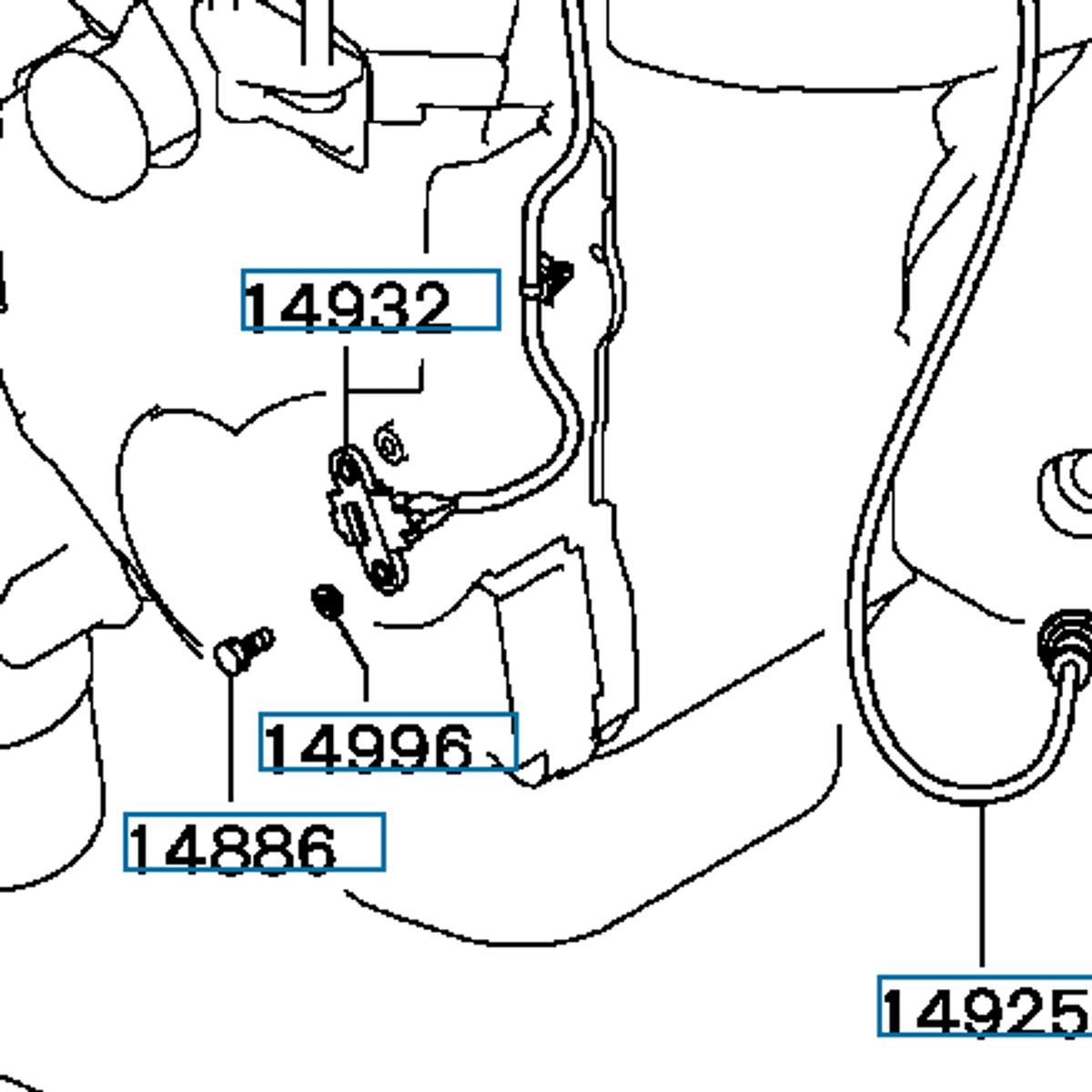 Sensor, Engine Crank Angle, OEM Mitsubishi Evo 4-9, MN158261 (14932)