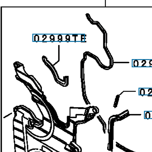 Hovedbilde Deksel, tannreim, Evo 4-9, MD334397 (02007S)