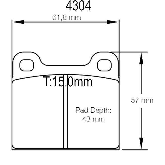 Hovedbilde Bremseklosser, Audi, BMW, Opel, Porsche, 4304, RSH42