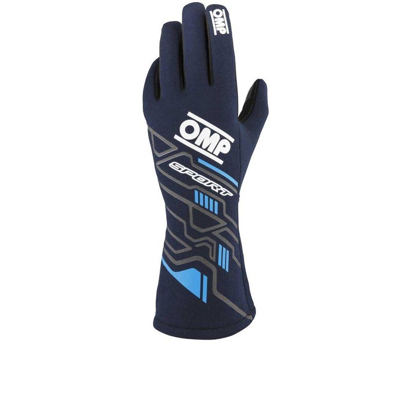 OMP Sport kjørehansker, Marineblå/Blå, FIA. 0777-B01-244-