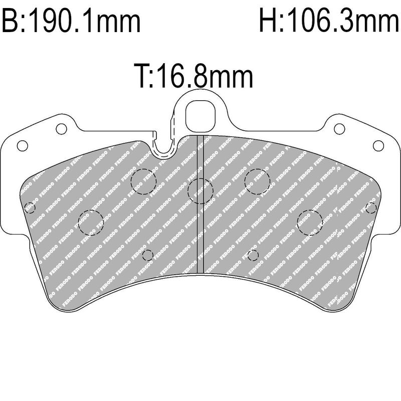 Bremseklosser, Audi/Porsche/VW foran, FCP1626