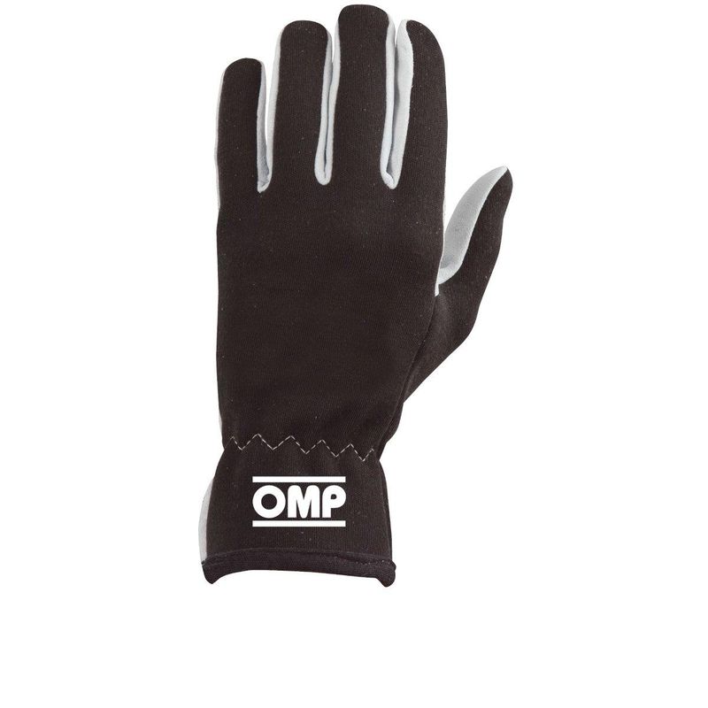OMP RALLY hansker i svart, semsket skinn, ISO 6940