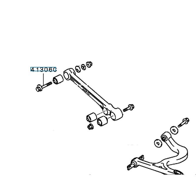 Hovedbilde Bolt, RR Susp Lower Arm, OEM Mitsubishi Evo4-9, MB856459 (41306B)