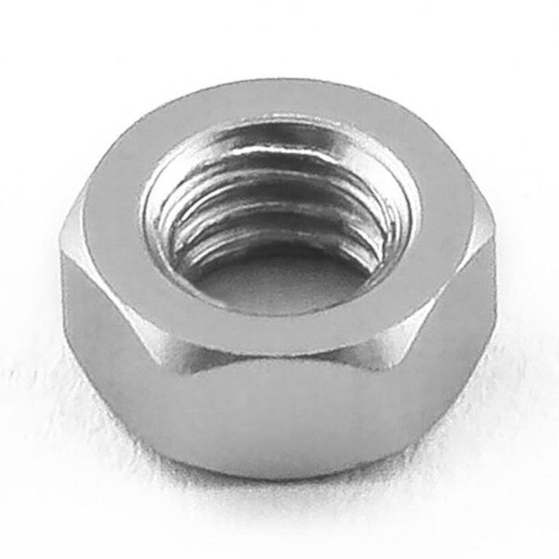 Mutter, Alu, M5, til 8mm pipe, Sølv. ZLFN5S