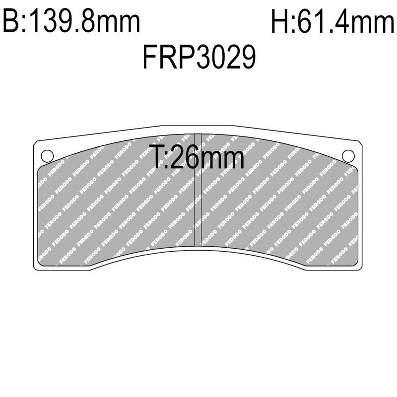 Ferodo Bremseklosser,  DS2500, BRFRP3029H